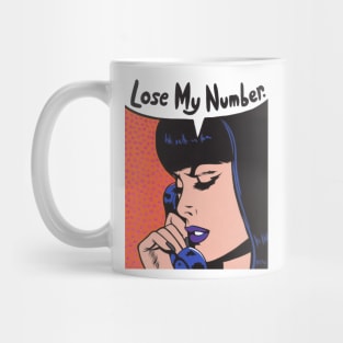 Lose My Number Comic Girl Mug